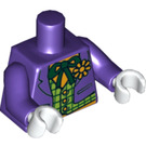 LEGO Тъмно лилаво The Joker с Лайм зелено Жилетка Торс (76382 / 88585)