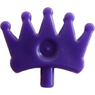 LEGO Viola scuro Tiara con 5 punti e Indentation  (93080)