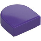 LEGO Tumma purppura Laatta 1 x 1 Puoli Soikea (24246 / 35399)