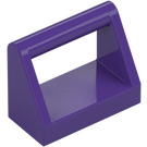 LEGO Dark Purple Tile 1 x 2 with Handle (2432)