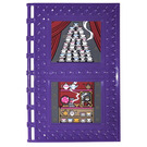 LEGO Dark Purple Tile 10 x 16 with Studs on Edges with Board with Teacups and Pots Sticker (69934)