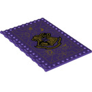 LEGO Dark Purple Tile 10 x 16 with Studs on Edges with Hogwarts Crest (69934 / 88659)