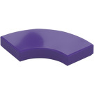 LEGO Dark Purple Tile 2 x 2 Curved Corner (27925)