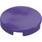 LEGO Dark Purple Tile 2 x 2 Round with Bottom Stud Holder (14769)