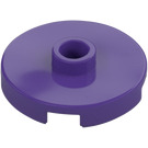 LEGO Dark Purple Tile 2 x 2 Round with Stud (18674)