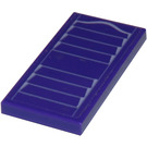 LEGO Dark Purple Tile 2 x 4 with Window Shutter Sticker (87079)