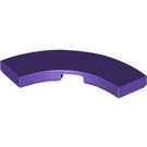 LEGO Dark Purple Tile 3 x 3 Curved Corner (79393)