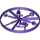 LEGO Violet Foncé Outil Roue (6246 / 55295)