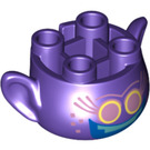 LEGO Dark Purple Troll Head with Mermaid Smile (66774)