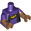 LEGO Mörklila Vacation Batgirl Minifigur Kropp (973 / 16360)