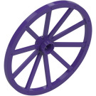 LEGO Dark Purple Wagon Wheel Ø56 x 3.2 with 10 Spokes (33212)