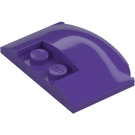 LEGO Dark Purple Wedge 3 x 4 x 0.7 with Recess (93604)