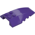 LEGO Dark Purple Wedge 6 x 4 Triple Curved (43712)