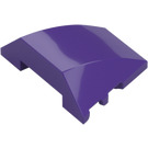 LEGO Dark Purple Wedge Curved 3 x 4 Triple (64225)