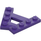 LEGO Morado oscuro Cuña Placa 1 x 4 A-Marco (45°) (15706)