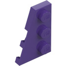 LEGO Dark Purple Wedge Plate 2 x 3 Wing Left (43723)