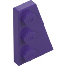 LEGO Dark Purple Wedge Plate 2 x 3 Wing Right  (43722)