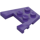 LEGO Dunkles Violett Keil Platte 3 x 4 mit Noppenkerben (28842 / 48183)