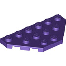 LEGO Violet foncé Coin assiette 3 x 6 avec 45º Coins (2419 / 43127)