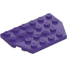 LEGO Dark Purple Wedge Plate 4 x 6 without Corners (32059 / 88165)