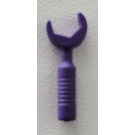 LEGO Dark Purple Wrench with Open End with 6 Rib Handle