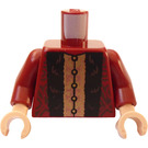 LEGO Ciemno czerwony Albus Dumbledore Minifigurka Tułów (973)