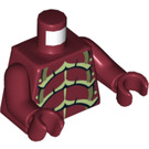 LEGO Rouge foncé Alien Buggoid, Dark rouge Torse (973 / 76382)