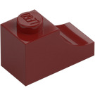 LEGO Donkerrood Boog 1 x 2 Omgekeerd (78666)