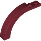 LEGO Dark Red Arch 1 x 6 x 3.3 with Curved Top (6060 / 30935)