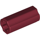 LEGO Dark Red Axle Connector (Smooth with 'x' Hole) (59443)