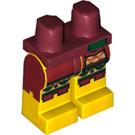 LEGO Dark Red Aztec Warrior Minifigure Hips and Legs (3815 / 10077)