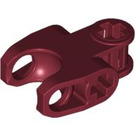 LEGO Dark Red Ball Connector with Perpendicular Axelholes and Flat Ends and Smooth Sides and Sharp Edges and Closed Axle Holes (60176)