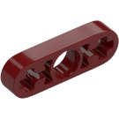 LEGO Donkerrood Balk 3 x 0.5 Dun met As Gaten (6632 / 65123)