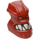 LEGO Dark Red Bionicle Piraka Hakann Head with Red Eyes and Teeth (56653)