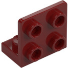 LEGO Tmavě červená Konzola 1 x 2 - 2 x 2 Nahoru (99207)