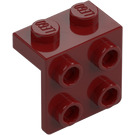 LEGO Dunkelrot Halterung 1 x 2 mit 2 x 2 (21712 / 44728)