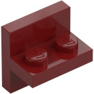 LEGO Rosso scuro Staffa 1 x 2 con Verticale Piastrella 2 x 2 (41682)