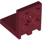LEGO Dunkelrot Halterung 2 x 2 - 2 x 2 Oben (3956 / 35262)