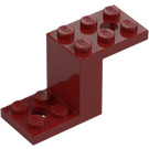 LEGO Rosso scuro Staffa 2 x 5 x 2.3 e supporto interno per bottoncino (28964 / 76766)