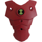 LEGO Dark Red Breast Plate with Ben 10 Omnitrix Pattern (89469)