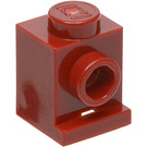 LEGO Dunkelrot Backstein 1 x 1 mit Scheinwerfer (4070 / 30069)