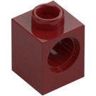 LEGO Dark Red Brick 1 x 1 with Hole (6541)