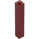 LEGO Dark Red Brick 1 x 1 x 5 with Hollow Stud (2453)