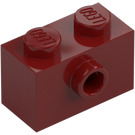 LEGO Donkerrood Steen 1 x 2 met 1 Nop aan Kant (86876)