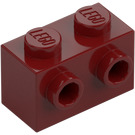 LEGO Dark Red Brick 1 x 2 with Studs on One Side (11211)