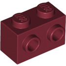 LEGO Rouge foncé Brique 1 x 2 avec Goujons sur Une Côté (11211)