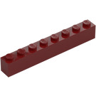 LEGO Rojo oscuro Ladrillo 1 x 8 (3008)