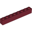 LEGO Dunkelrot Backstein 1 x 8 (3008)