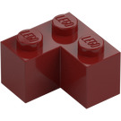 LEGO Tmavě červená Kostka 2 x 2 Roh (2357)