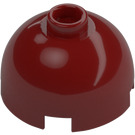 LEGO Dark Red Brick 2 x 2 Round with Dome Top (Hollow Stud, Axle Holder) (3262 / 30367)